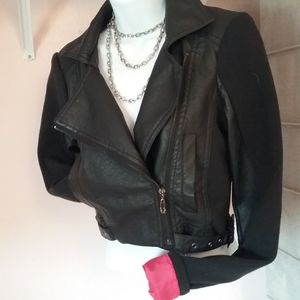 Leather look jacket